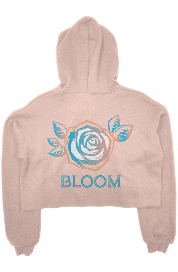 crop fleece hoodie
