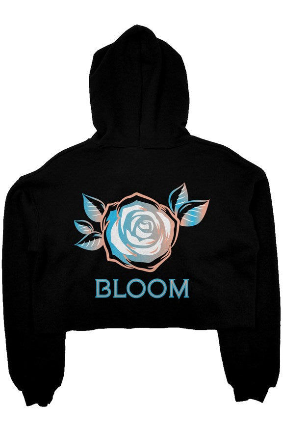 crop fleece hoodie